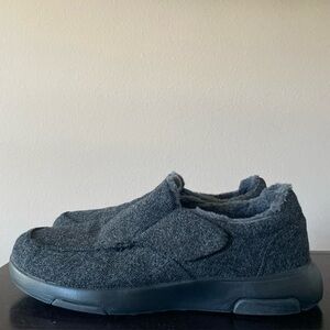 OrthoComfoot Mens ZGMT02 Black Stretch Round Toe Slip On Loafer Shoes‎ Size 12